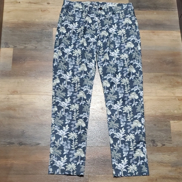 Tommy Bahama Green and Blue Golf Active Pants Palm Tree Print - Picture 1 of 9